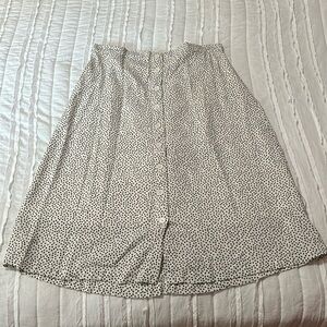 Polka dot midi skirt